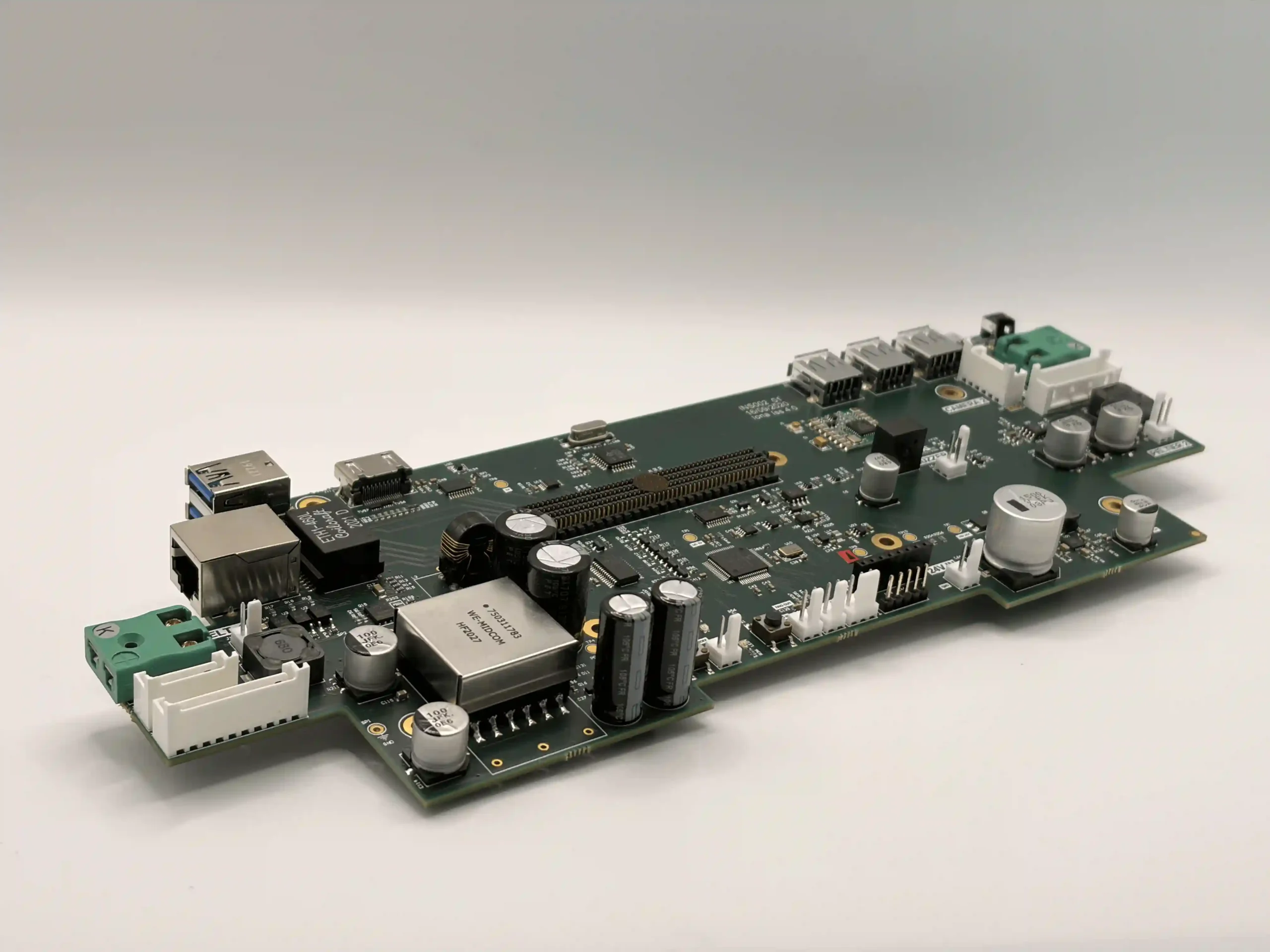 Custom NVIDIA Jetson TX2 carrier and control board for industrial robotic vision and measurement